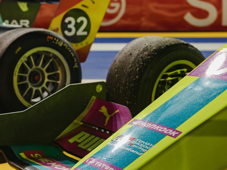 Emergency last-minute race graphics and decals staged before track day